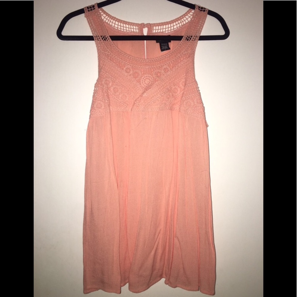 Torrid Peach Pleated Tank Top